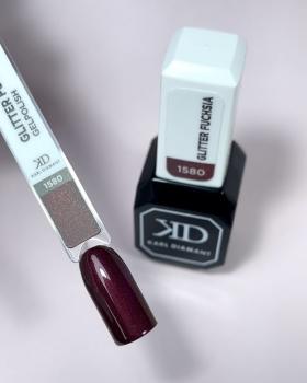 Karl Diamond Gel Polish Glitter Fuchsia 11 ml